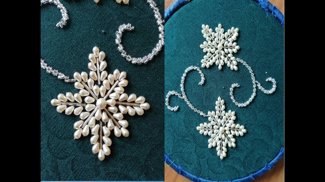 86) hand embroidery with pearl and beads 