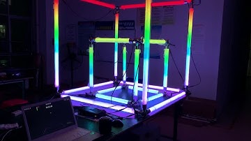 Aoshowled 3D Cube 360 Pixel Tube control by Madrix Music programming