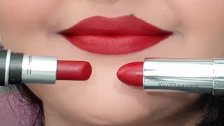 Mac Rubywoo Retro Matte Lipstick Dupe Lipstick | Maybelline Loaded Bolds  Colorsensational Lipstick| - Youtube