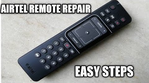 Airtel tv remote not working?? solved in two steps||easy reset