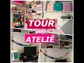 Tour pelo meu Ateliê em espaço pequeno