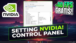 FPS GRATIS! Cara Setting NVIDIA Control Panel Untuk Gaming 2023