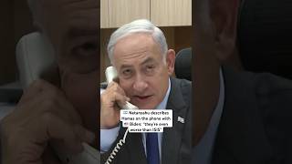 Speaking on the ☎️ phone, both 🇮🇱 Netanyahu and 🇺🇸 Biden compared Hamas to the worst of ISIS