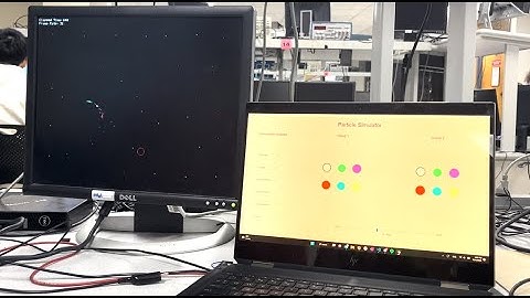 Realtime particle system sandbox implemented on RP2040