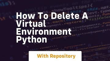 How to delete a virtual environment python