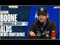 Aaron Boone on Yanks Wild Card win, team's improved defense, naming Luis Gil Game 1 starter