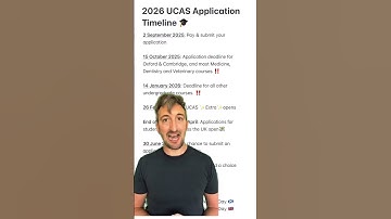 2026 UCAS Application Timeline | Key Dates
