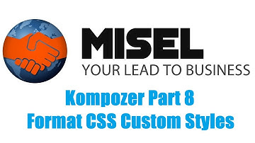 Kompozer Part 8 - Format CSS Custom Styles