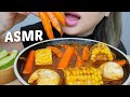 SEAFOOD BOIL *Imitation CRAB with Soft Boiled Egg and Sweet Corn Seafood Boil NO Talking ASMR | NE