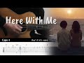Here With Me - d4vd - Fingerstyle Guitar TAB Chords