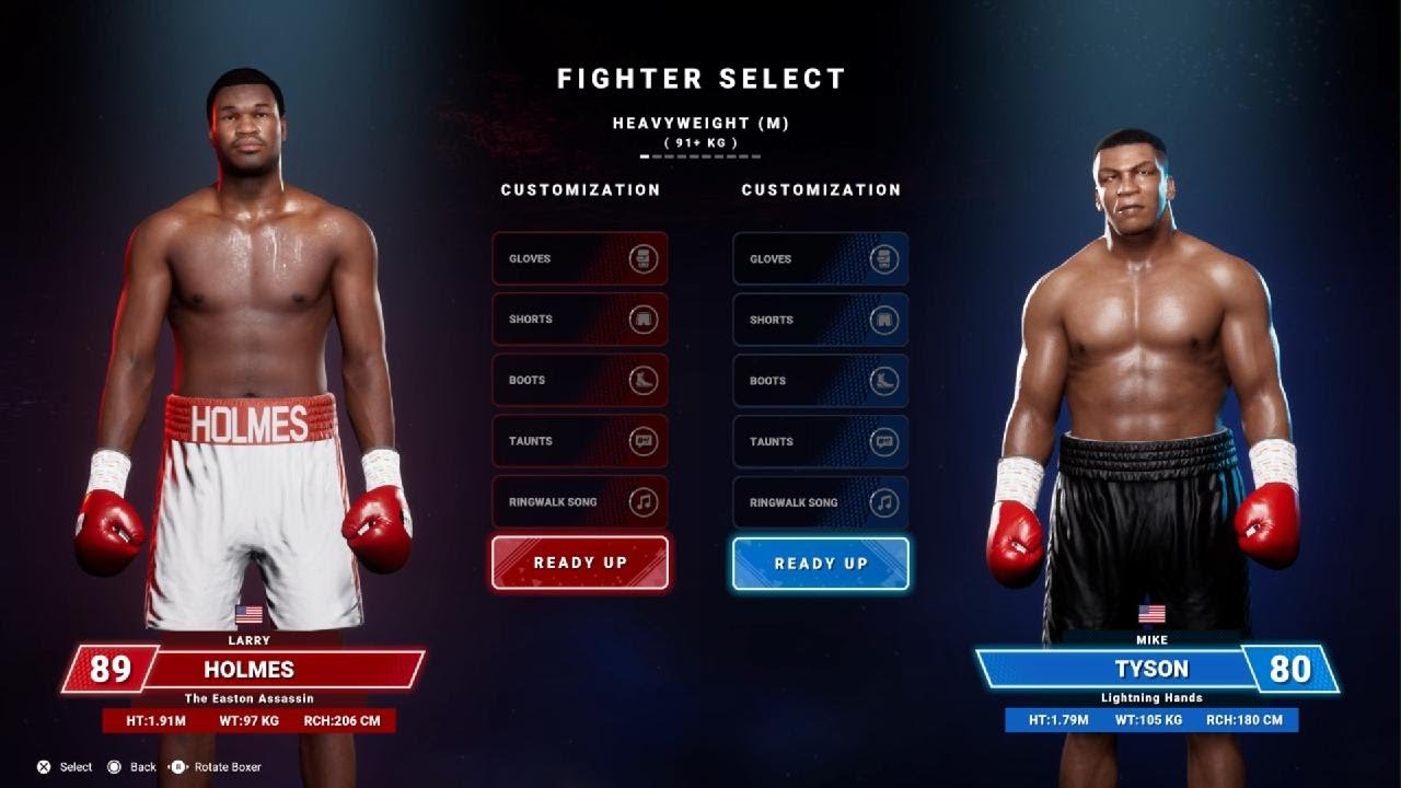 UNDISPUTED BOXING GAME MIKE TYSON Vs LARRY HOLMES 2 YouTube 