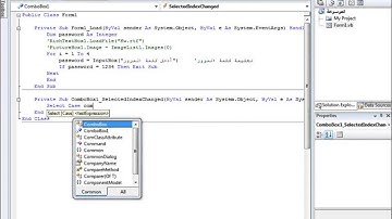 Visual Basic 2008   ComboBox شرح إضافة