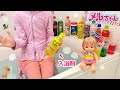 メルちゃん お風呂ジュース屋さん カラフル入浴剤 Pretend Play Making Fruit Juices And Coca Cola Soda メルちゃん お風呂ジュース屋さん カラフル入浴剤 Pretend Play Making Fruit Juices And Coca Cola Soda
