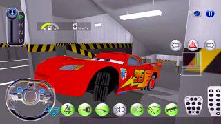 New Red Lightning McQueen Car Driving - 3D Class Driving Simulator - Android GamePlay #2