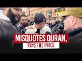 Quran burner gets mad with muslim