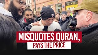 Quran Burner GET'S MAD with Muslim