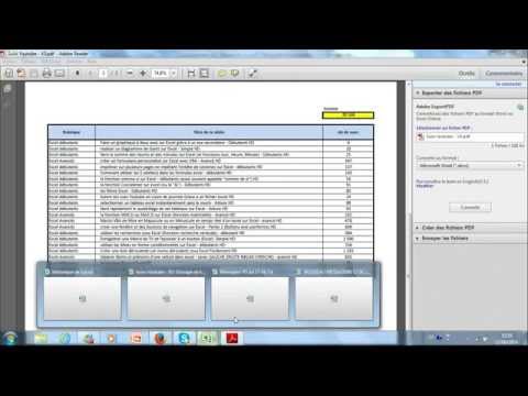 Vidéo: Comment convertir un fichier Excel en PDF ?