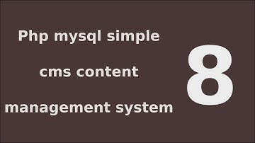 php mysql simple cms content management system tutorial - 8 Create Add page Functionality A