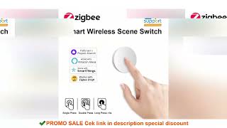 New Zigbee Button Scene Switch Intelligent Linkage Smart Wireless Wall Push Button Works With Zigbee