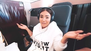 INSANE QATAR Q SUITE BUSINESS CLASS REVIEW *WITH A DOUBLE BED*
