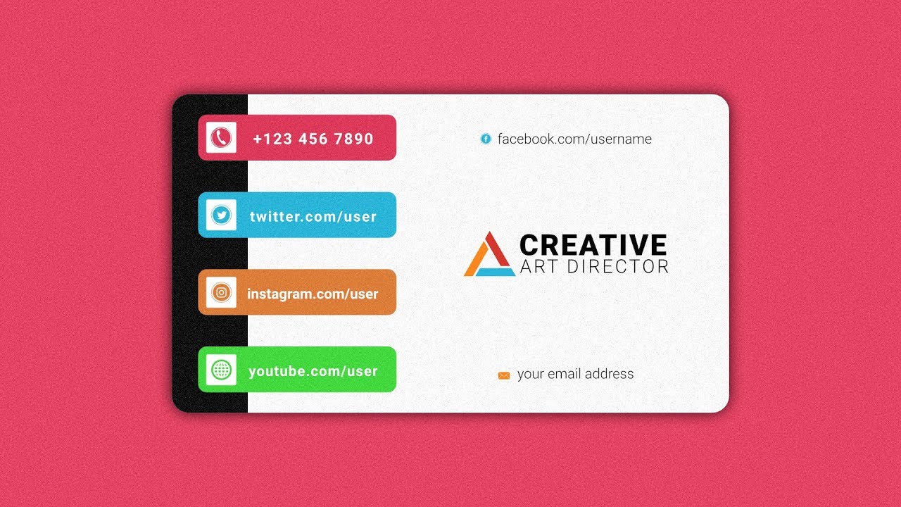 Modern Business Card Design Affinity Designer YouTube