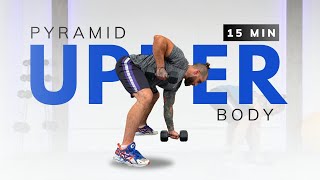 15 min Upper Body Dumbbell Workout from home | Pyramid Pull Exercises