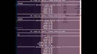 Python Electronic Point of Sale