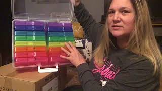 Rainbow 18 - 4x6 Photo Storage Boxes with Case Garden Seed Organizer Best and Genius Seed Storage