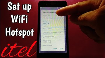 How to set up WiFi Hotspot on itel Alpha Lite