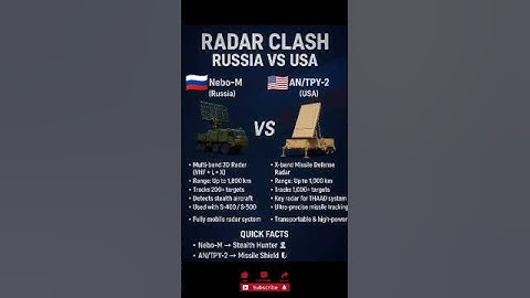 Russia vs USA Radar Showdown 🛰️ | Nebo-M vs AN/TPY-2 🔥 Stealth Hunter vs Missile Shield #shorts