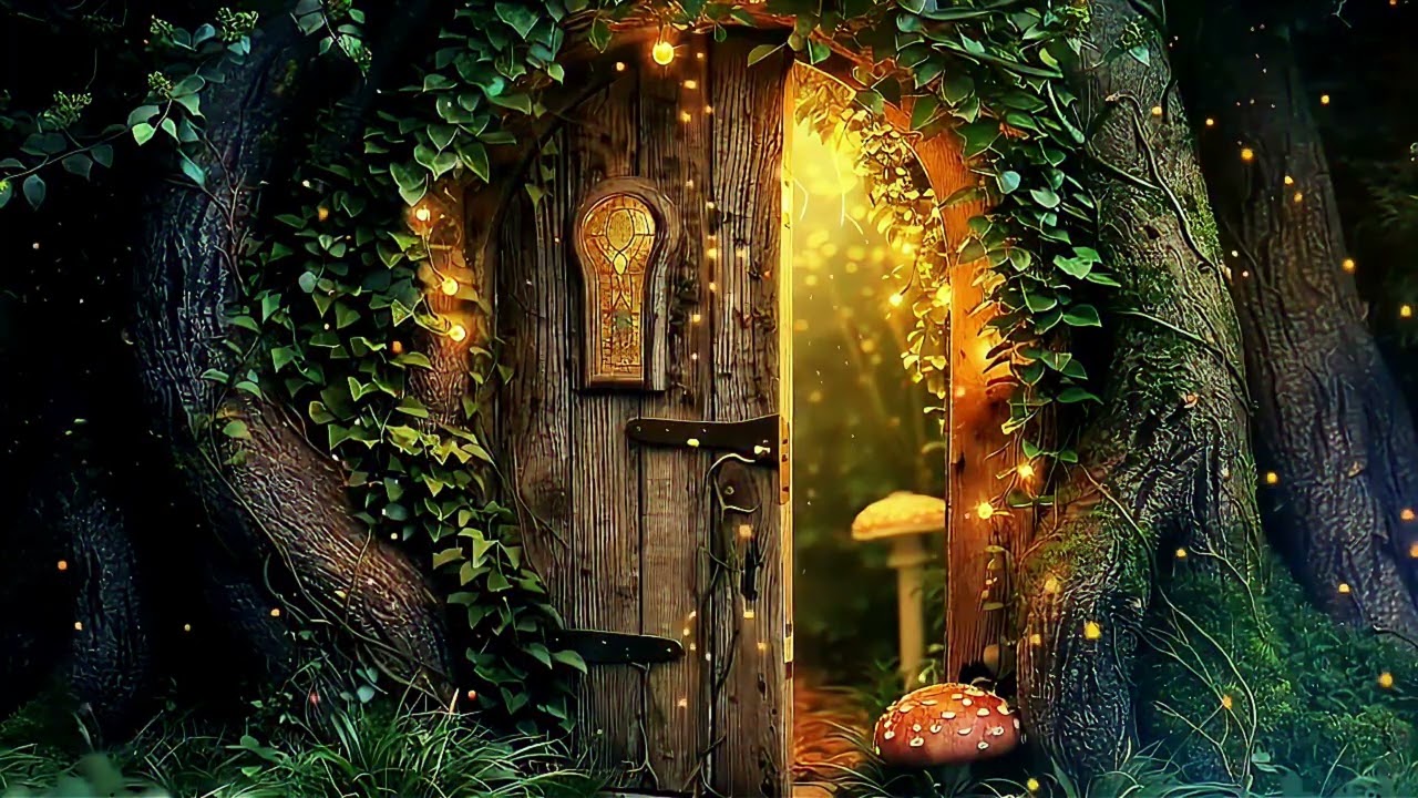 Magical Forest Portal 🌿 Enchanted Fairy Ambience | Relax Loop, Study, Focus