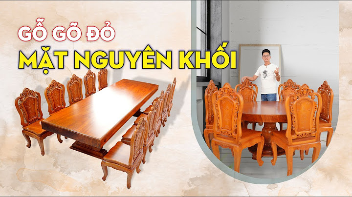 Giá bàn ăn gỗ gõ đỏ nguyên khối