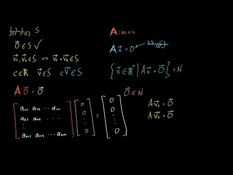 შესავალი მატრიცის ნულოვან სივრცეში