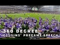 360° Look at Kirk Cousins' Pregame Speech vs. Green Bay Packers | Minnesota Vikings