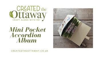 Mini Pocket Accordion Album Tutorial, Easy papercraft project for a gift@createdtheottaway