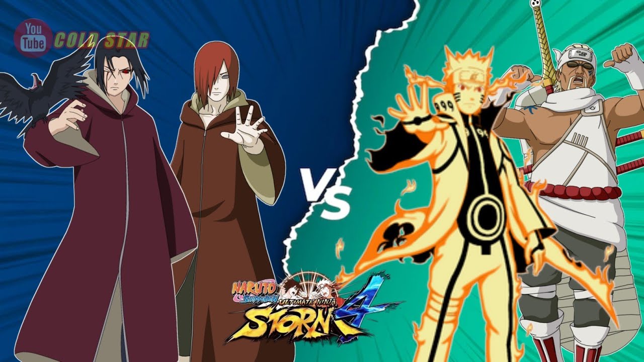 ITACHI & NAGATO REANIMATION VS NARUTO & KILLER BEE‼️