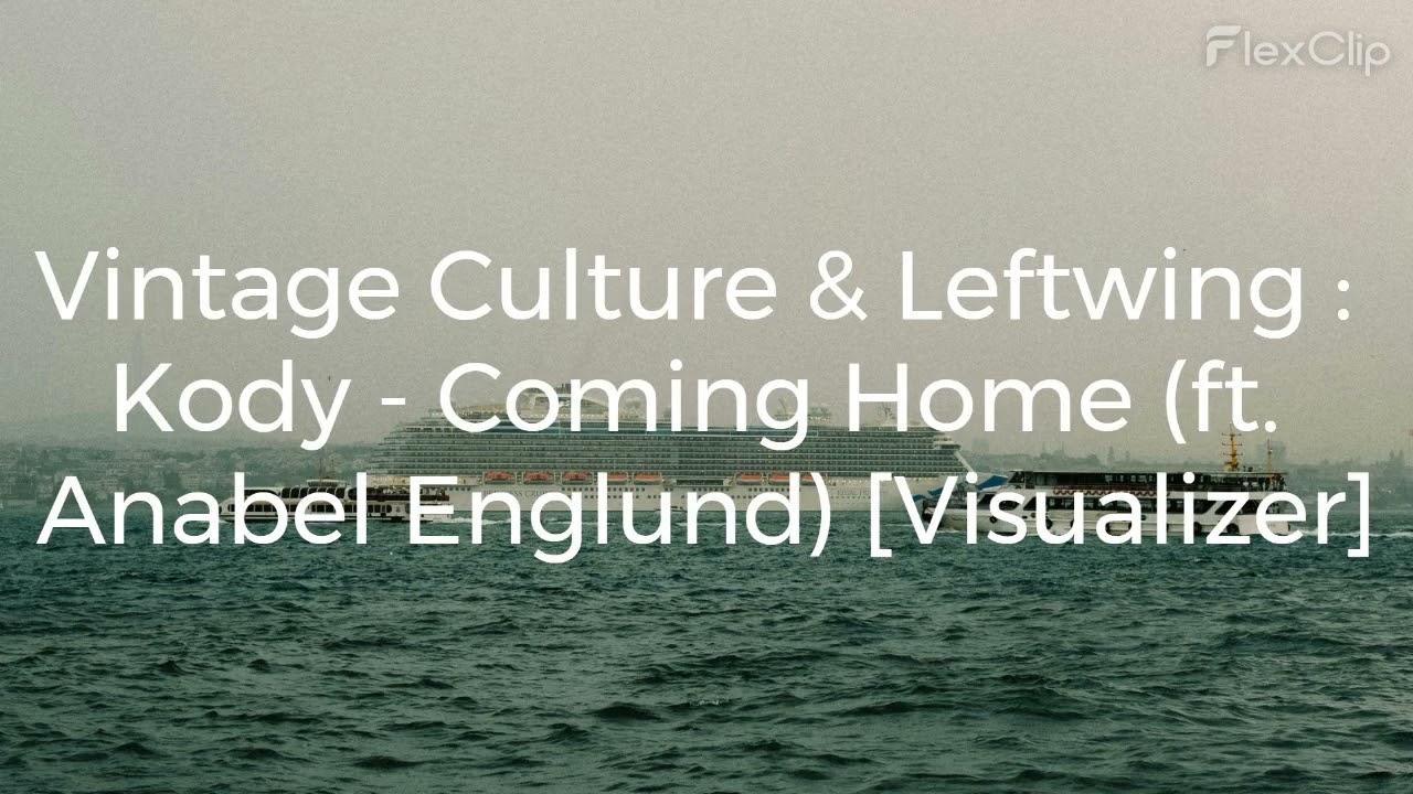 Vintage Culture & Leftwing : Kody - Coming Home (ft. Anabel Englund) [Visualizer]