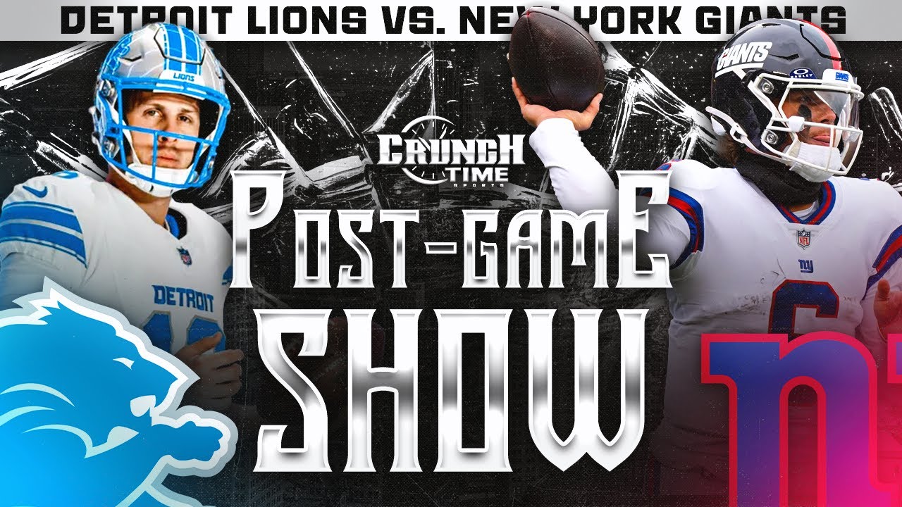 Detroit Lions vs. New York Giants Postgame Reaction Show LIVE!