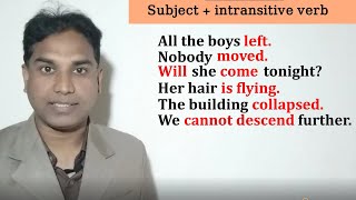 Basic Sentence Pattern | Subject + Intransitive Verb | English