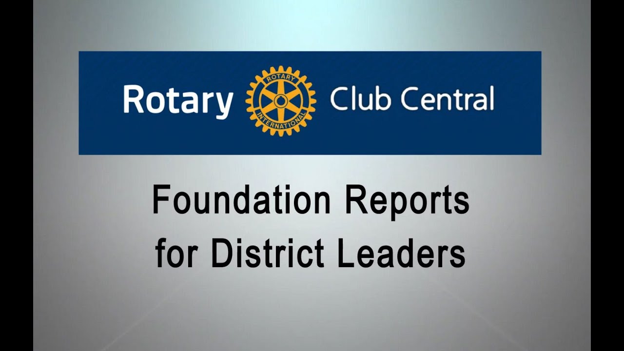 Foundation Reports for District Leaders YouTube