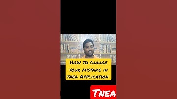 TNEA|2023|How to change your mistake in online Application?|#vincentmaths