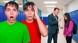 OUR LITTLE SISTER GOT IN TROUBLE AT SCHOOL | Lucas and Marcus