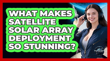 What Makes Satellite Solar Array Deployment So Stunning? - Warriors In Space