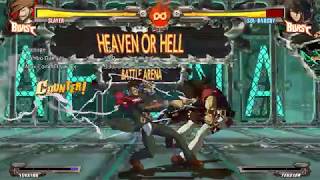 [GGXrdRev2] Slayer Midscreen Combo (CH Pilebunker P (214P, P) Starter)