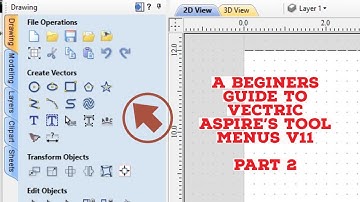A beginners guide to the Vectric Aspire VCarve Pro and VCarve Desktop tool menus. Part 2.