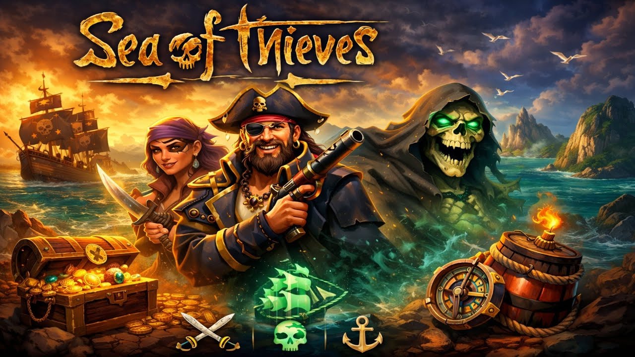 LIVE 🔴 Sea of Thieves | EPIC PIRATE ADVENTURE ⚔️R.K Vision Gaming  