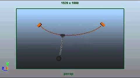 3D Maya 2011 Ball And Chain Overlap