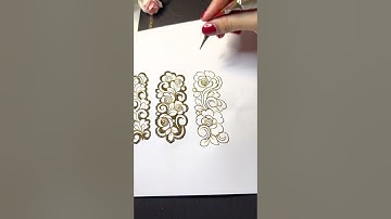 Negative filling / Reverse fillings / Cutwork latest henna designs