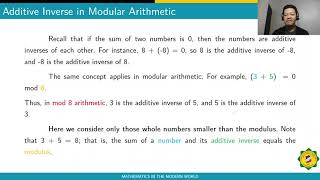 L1   Modular Arithmetic