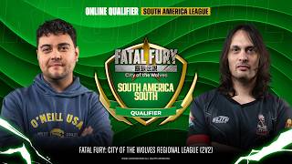 FATAL FURY REGIONAL LEAGUE | SOUTH AMERICA SOUTH | ONLINE QUALIFIER
FATAL FURY Regional League South America South Online Qualifier (August 30, 2026)
The FATAL FURY Regional League South America South Online Qualifier is here! Players will battle it out for two spots in the Group Stage and a chance to advance in the World Finals.
FATAL FURY Regional League 南アメリカ南部 オンライン予選 (2026年8月30日)
FATAL FURY Regional League 南アメリカ南部 オンライン予選がついに開幕!グループステージへの進出権(2枠)と、ワールドファイナル進出をかけた熱い戦いが始まります!
Follow us on our socials:
Twitter/X: https://x.com/snk_esports_hub
Twitch: /snkofficial
Instagram: /snk_esports_hub
Webpage: https://snkesports.com/ FATAL FURY REGIONAL LEAGUE | SOUTH AMERICA SOUTH | ONLINE QUALIFIER